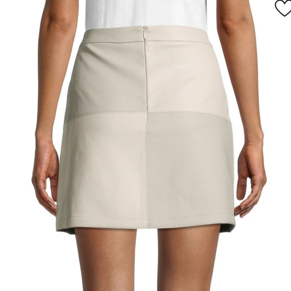 BB Dakota patch work vegan faux leather mini skirt, Runs small - Picture 2 of 4